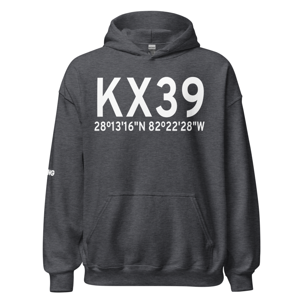 Tampa North Aero Park Airport (KX39) ICAO Hoodie Sweatshirt 