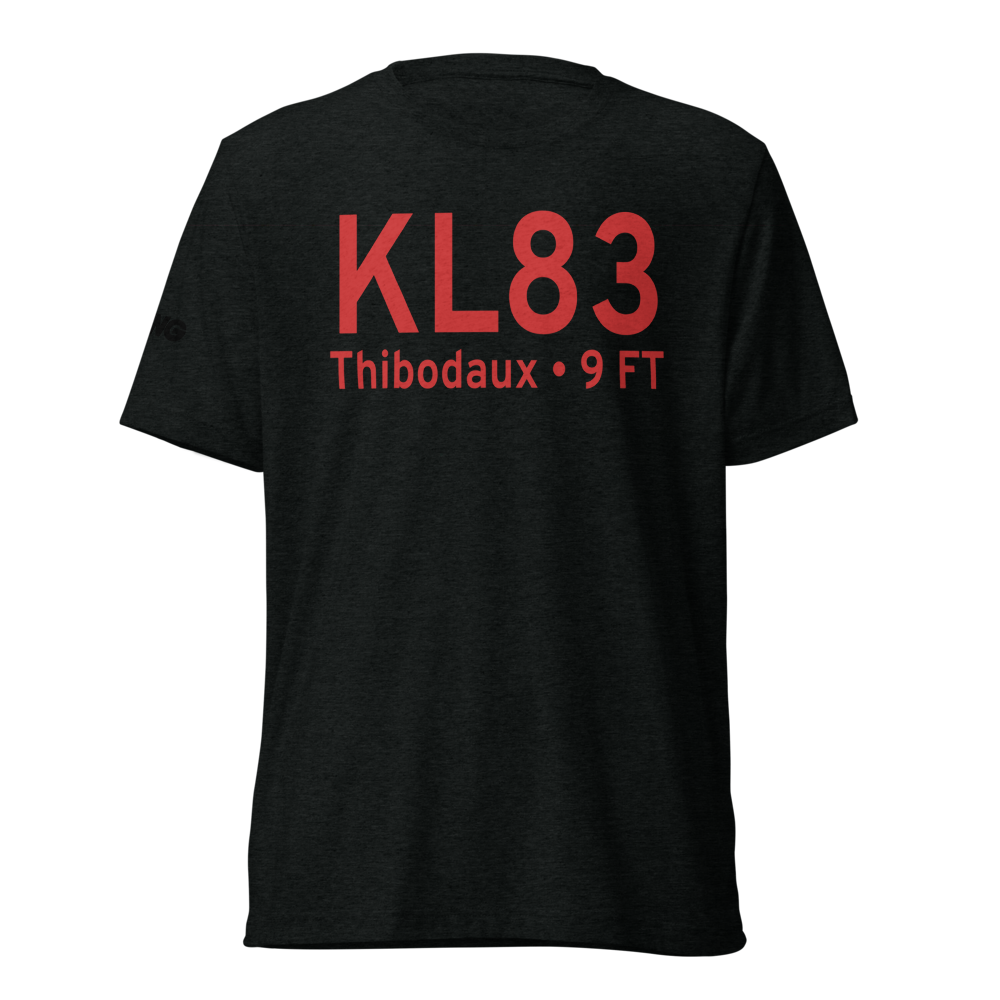 Thibodaux Municipal Airport (KL83) ICAO Tri-blend T-Shirt 