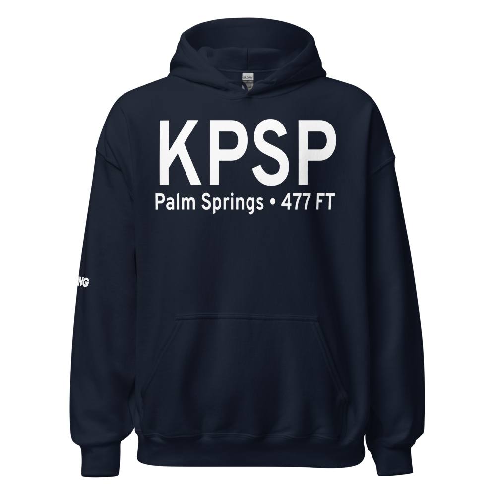 Palm Springs International Airport (KPSP) ICAO Hoodie Sweatshirt 