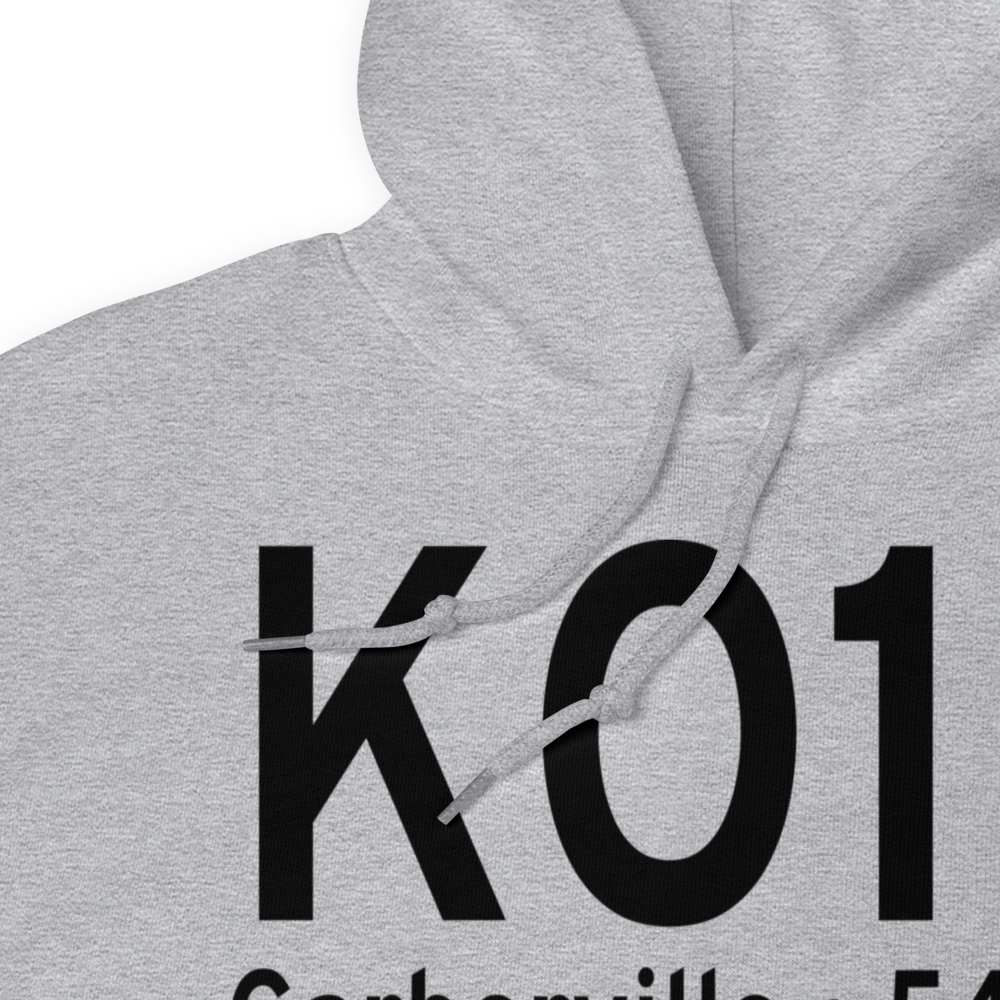 Garberville Airport (KO16) ICAO Hoodie Sweatshirt 