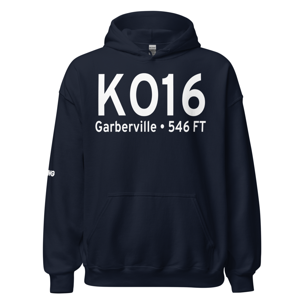 Garberville Airport (KO16) ICAO Hoodie Sweatshirt 