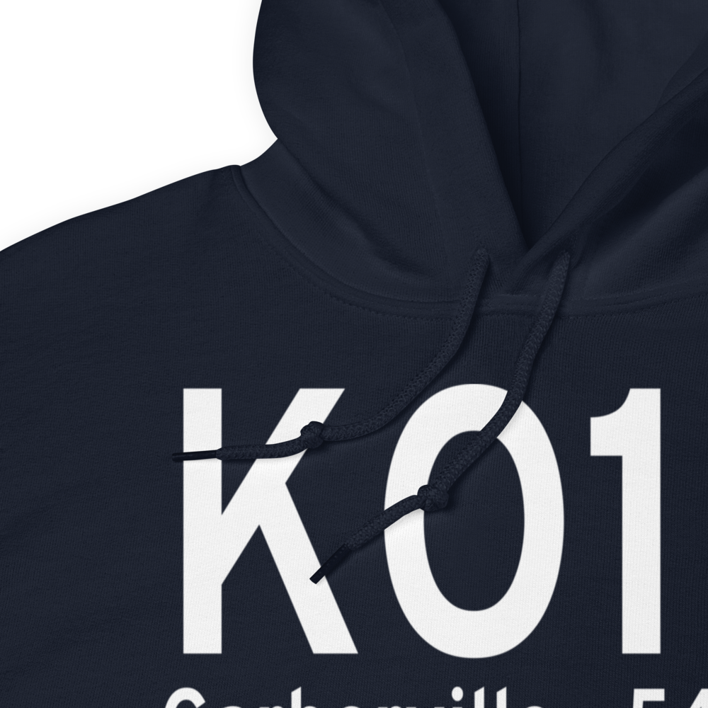 Garberville Airport (KO16) ICAO Hoodie Sweatshirt 