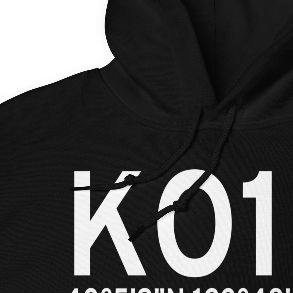 Garberville Airport (KO16) ICAO Hoodie Sweatshirt 