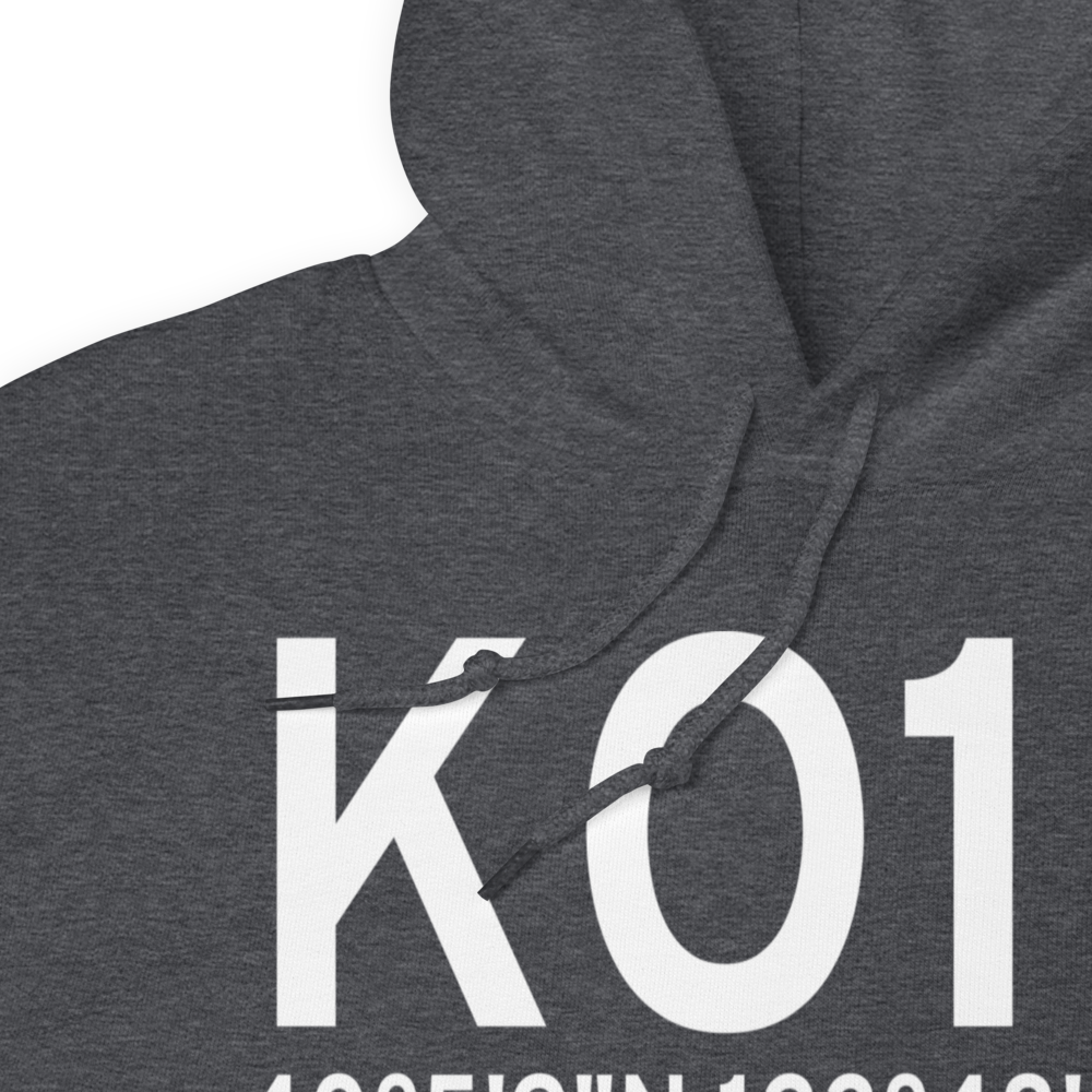 Garberville Airport (KO16) ICAO Hoodie Sweatshirt 