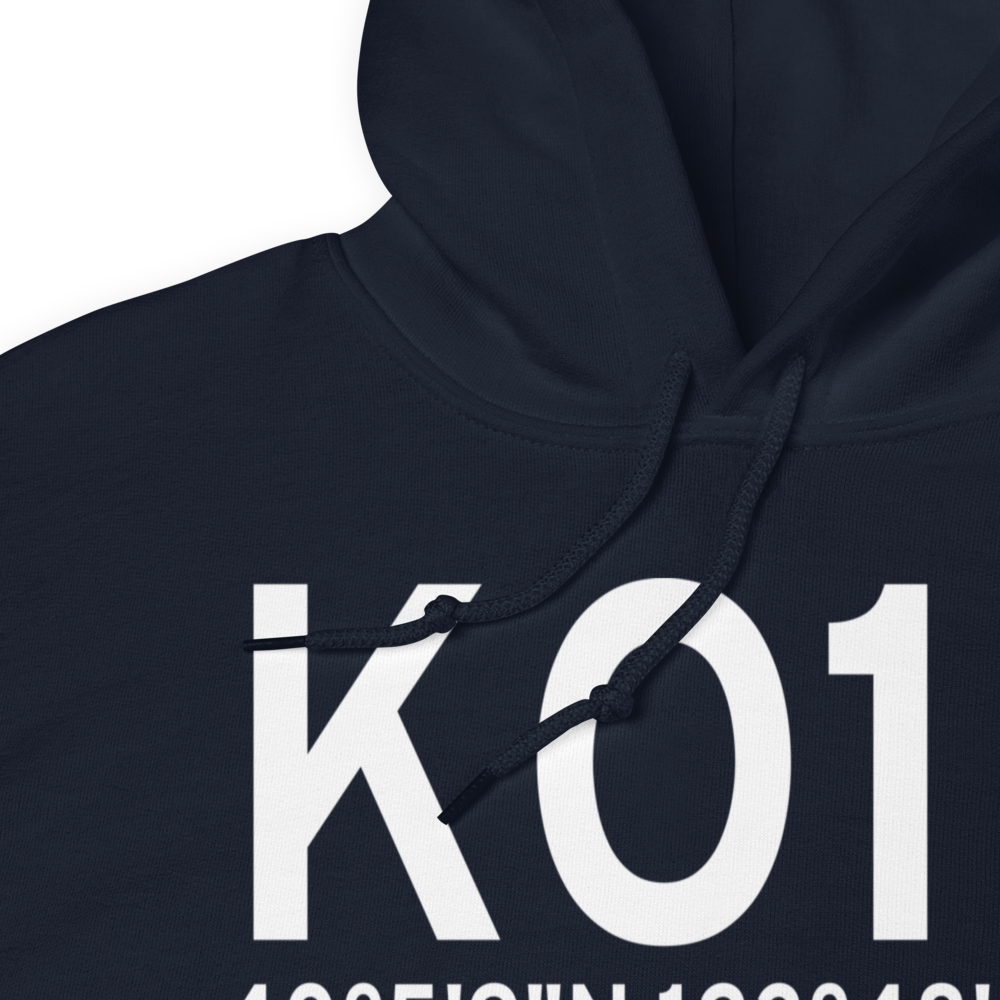 Garberville Airport (KO16) ICAO Hoodie Sweatshirt 