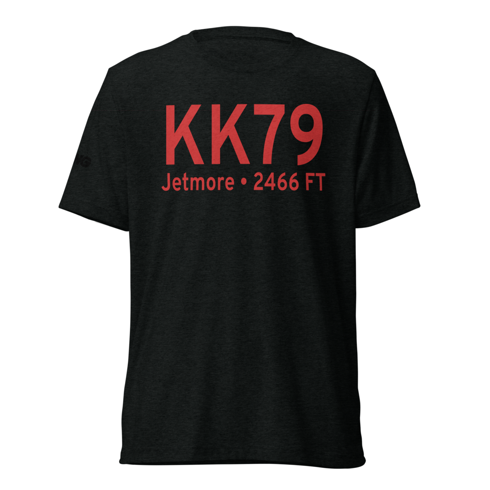 Jetmore Municipal Airport (KK79) ICAO Tri-blend T-Shirt 