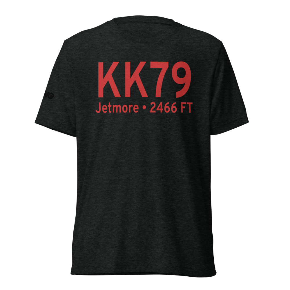 Jetmore Municipal Airport (KK79) ICAO Tri-blend T-Shirt 