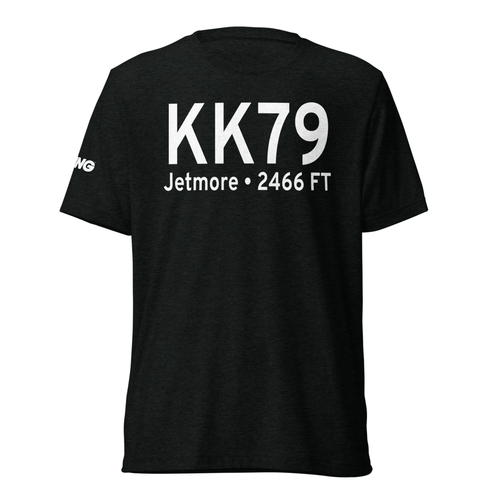 Jetmore Municipal Airport (KK79) ICAO Tri-blend T-Shirt 