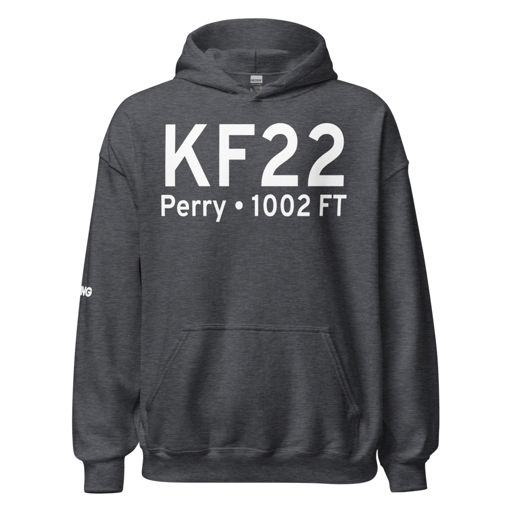 Perry Municipal Airport (KF22) ICAO Hoodie Sweatshirt 