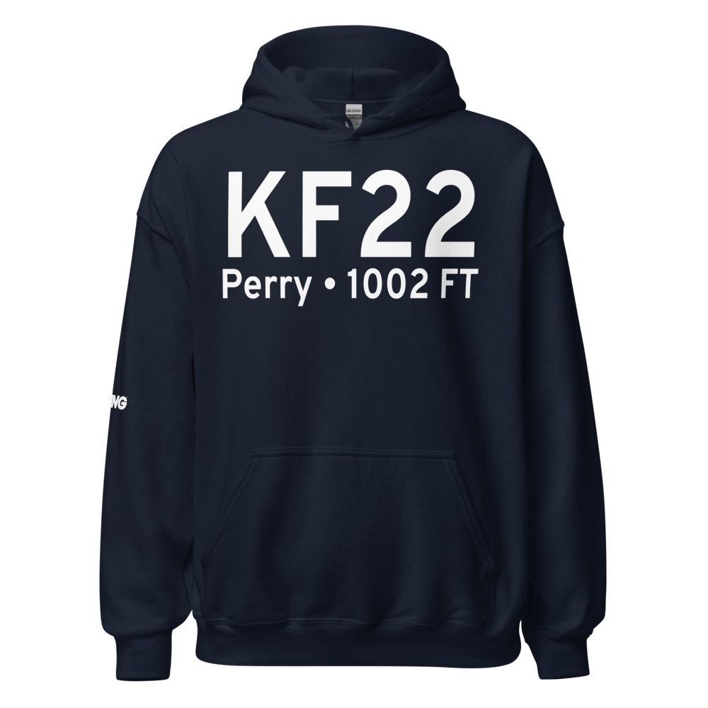 Perry Municipal Airport (KF22) ICAO Hoodie Sweatshirt 