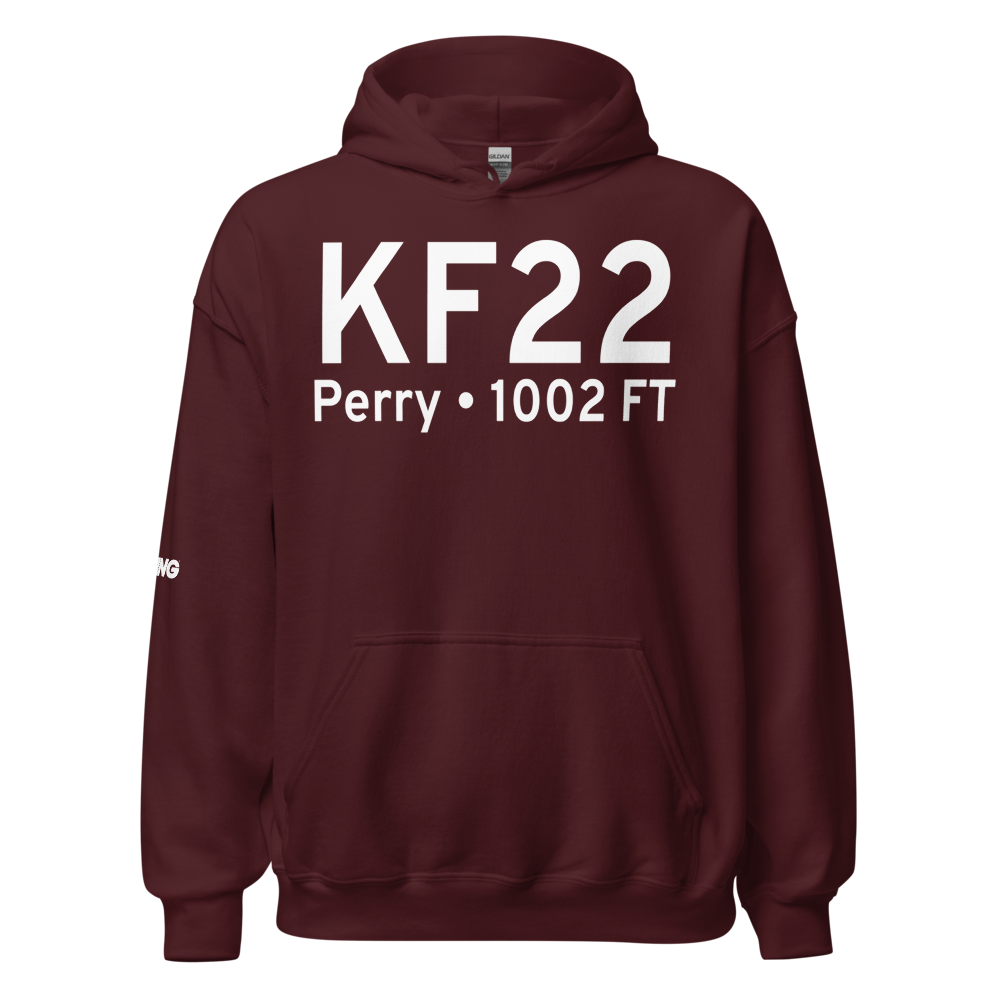 Perry Municipal Airport (KF22) ICAO Hoodie Sweatshirt 