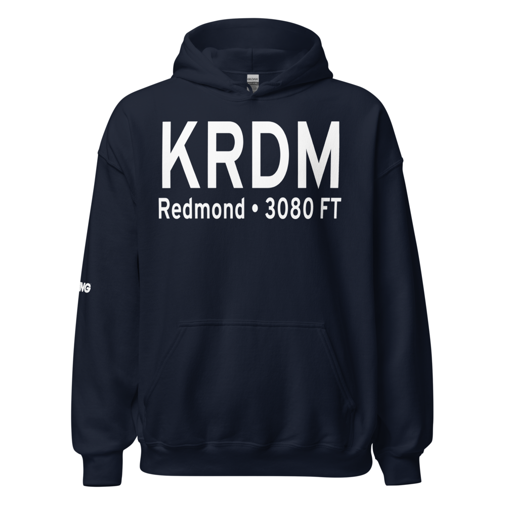 Roberts Field (KRDM) ICAO Hoodie Sweatshirt 