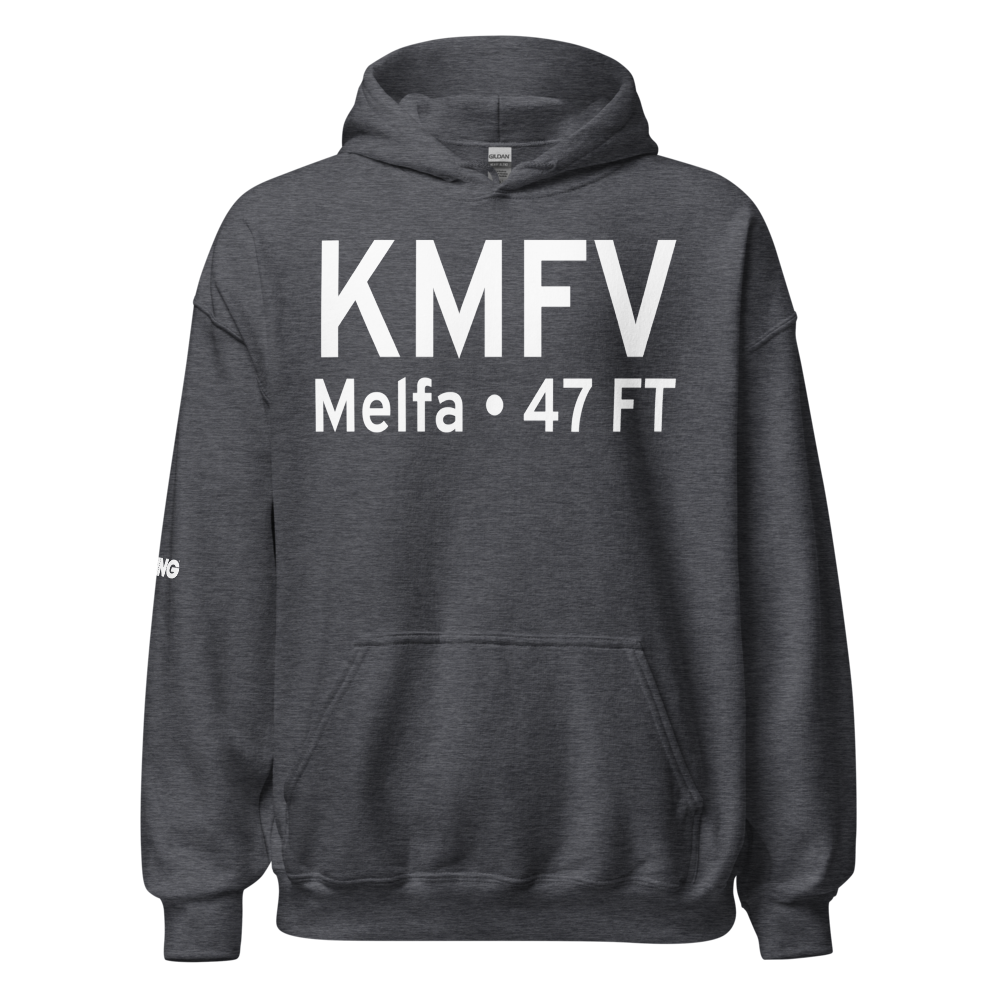 Accomack County Airport (KMFV) ICAO Hoodie Sweatshirt 