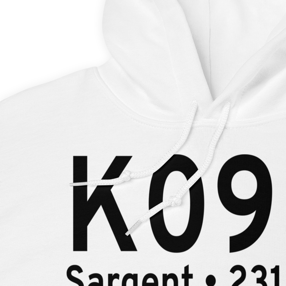 Sargent Municipal Airport (K09K) ICAO Hoodie Sweatshirt 