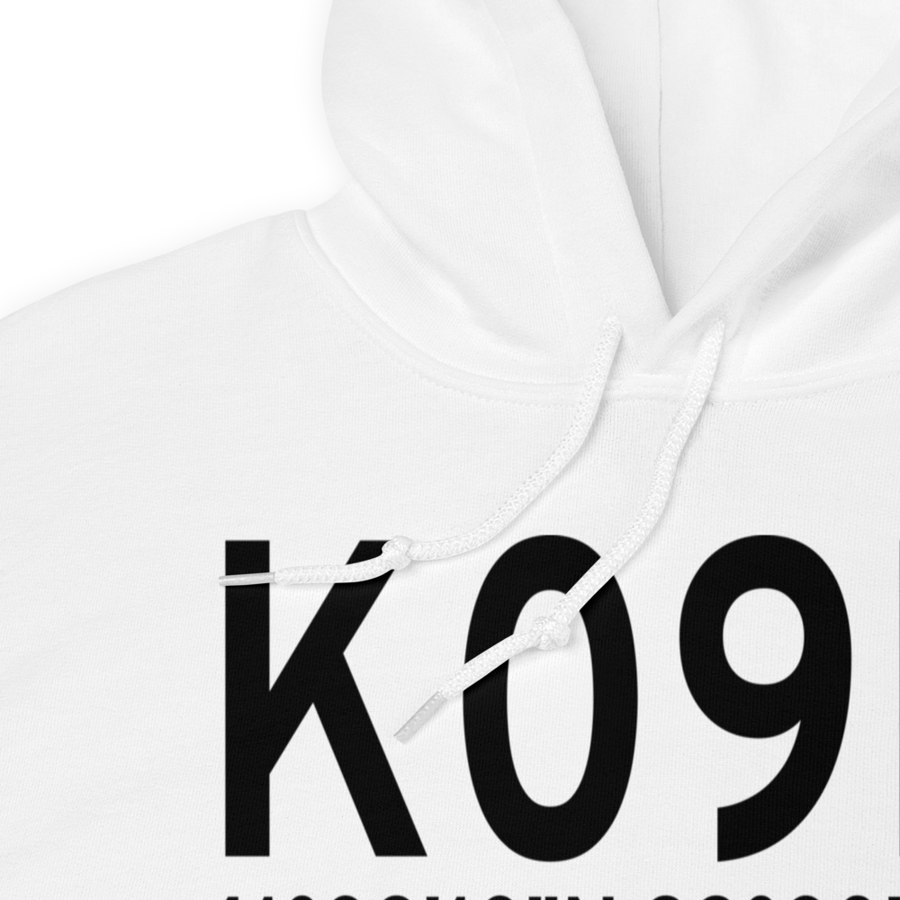 Sargent Municipal Airport (K09K) ICAO Hoodie Sweatshirt 