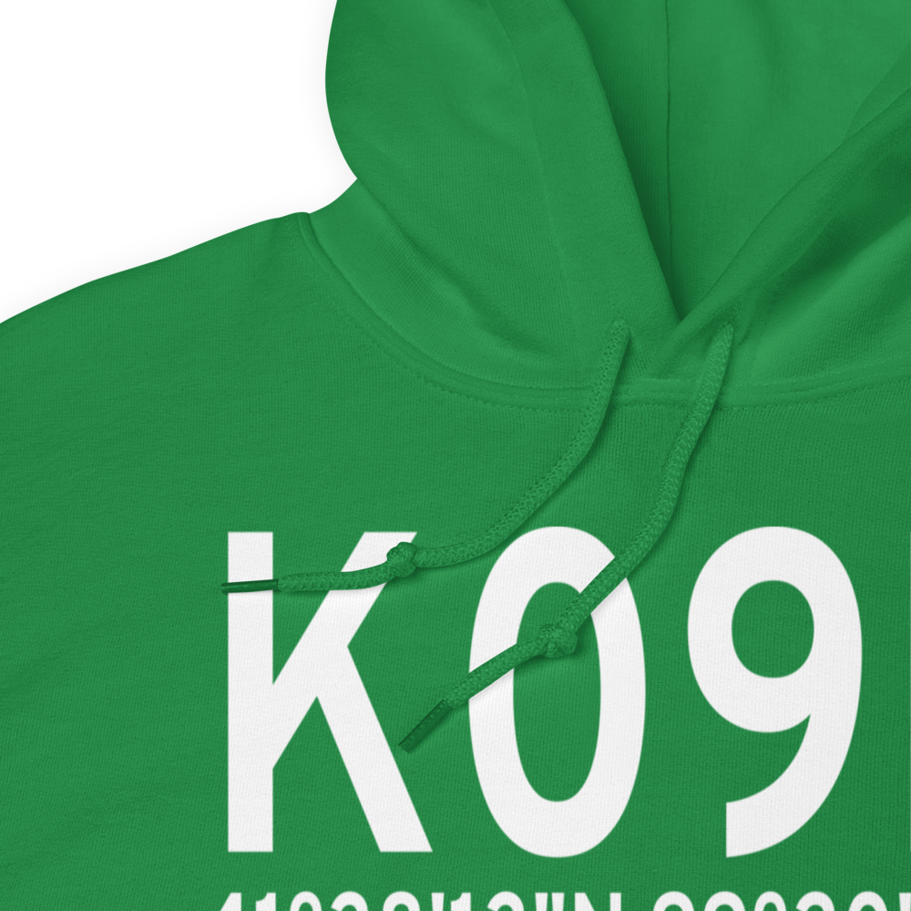 Sargent Municipal Airport (K09K) ICAO Hoodie Sweatshirt 