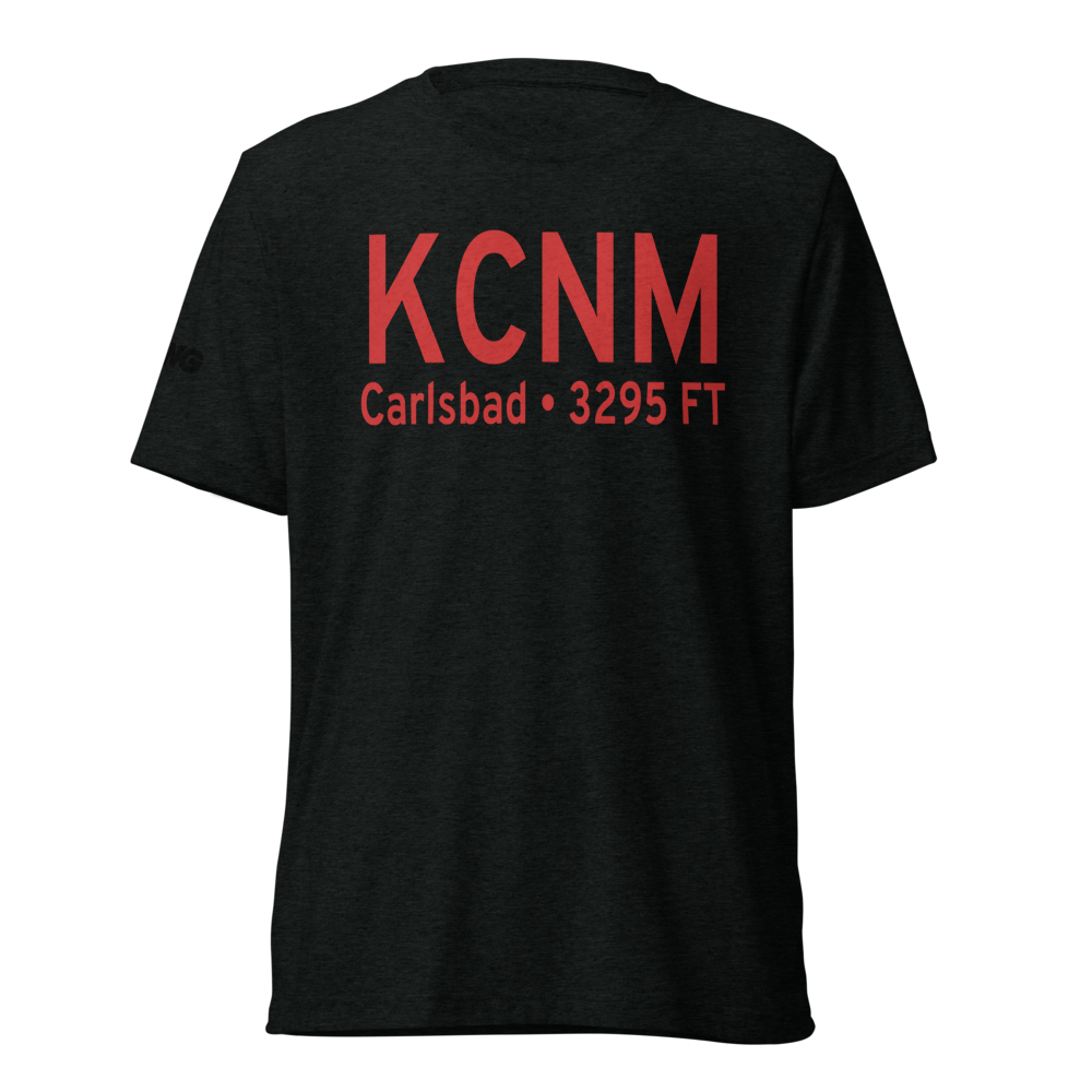 Cavern City Air Terminal (KCNM) ICAO Tri-blend T-Shirt 