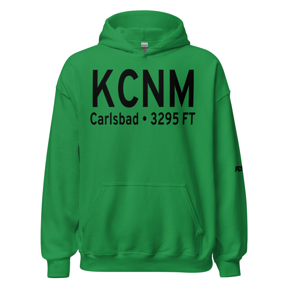 Cavern City Air Terminal (KCNM) ICAO Hoodie Sweatshirt 