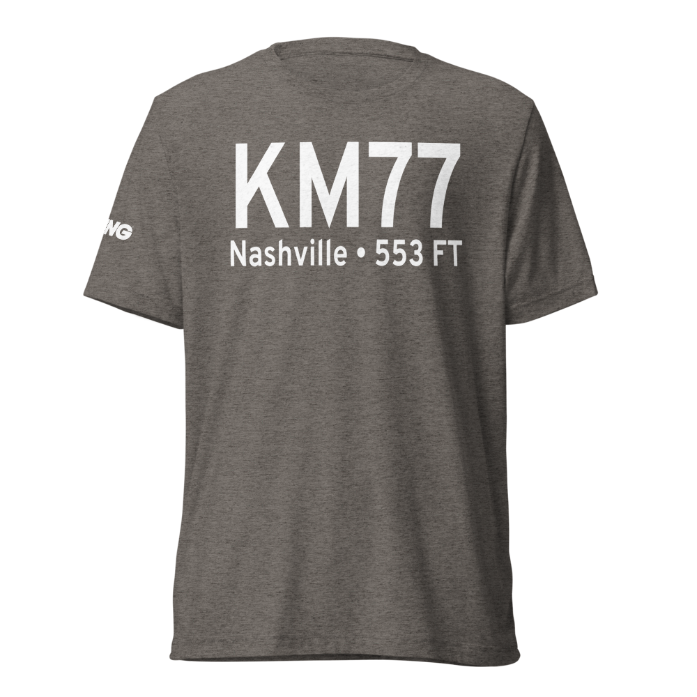 Howard County Airport (KM77) ICAO Tri-blend T-Shirt 