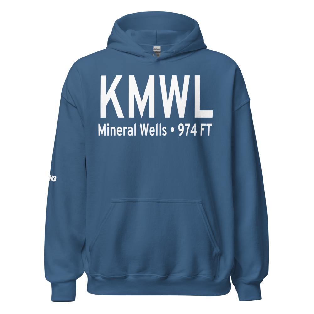 Mineral Wells Airport (KMWL) ICAO Hoodie Sweatshirt 