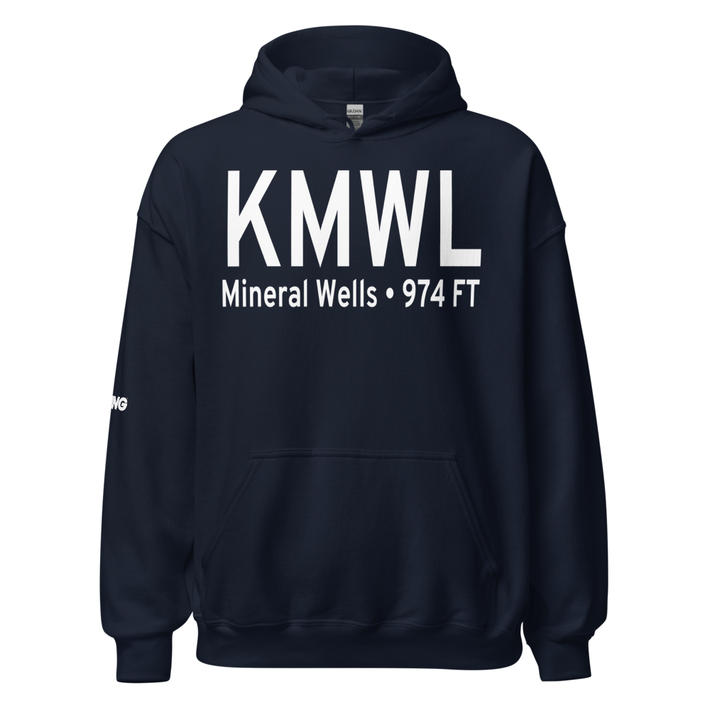 Mineral Wells Airport (KMWL) ICAO Hoodie Sweatshirt 
