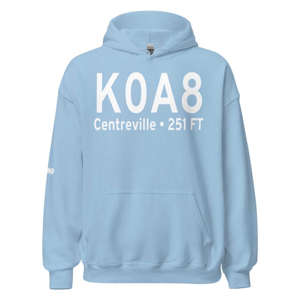 Bibb County Airport (K0A8) ICAO Hoodie Sweatshirt 