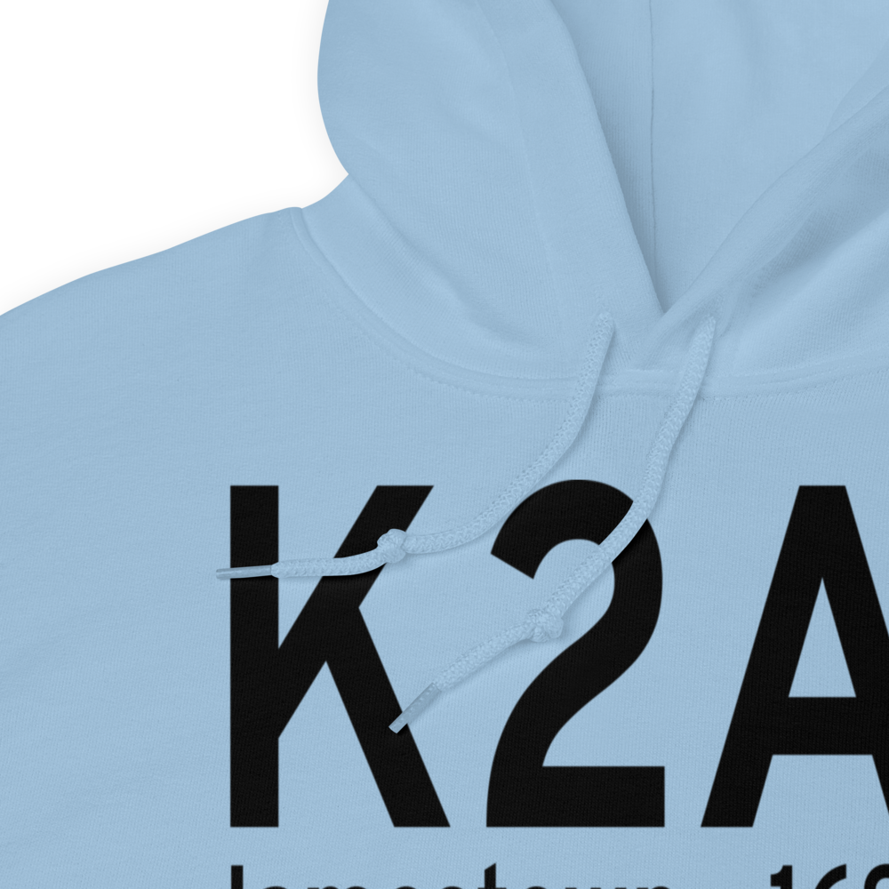 Jamestown Municipal Airport (K2A1) ICAO Hoodie Sweatshirt 