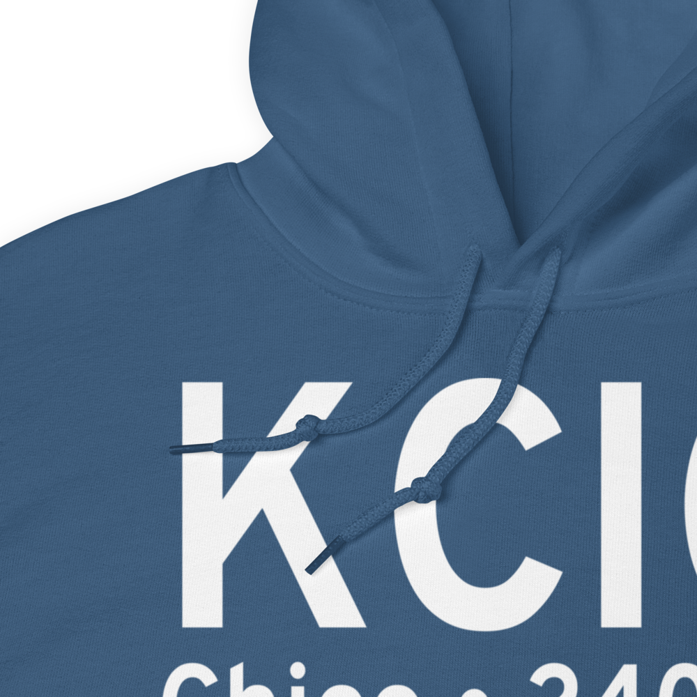 Chico Municipal Airport (KCIC) ICAO Hoodie Sweatshirt 