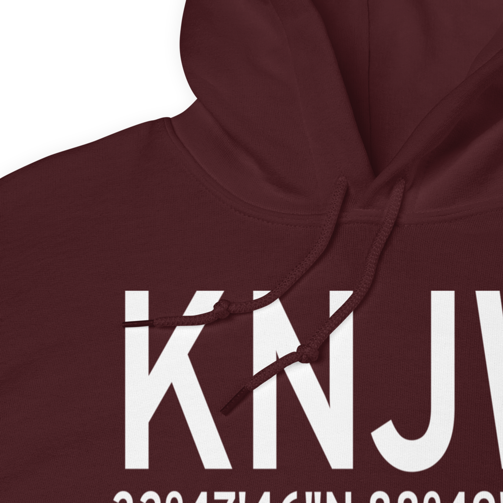 Joe Williams Nolf Airport (KNJW) ICAO Hoodie Sweatshirt 