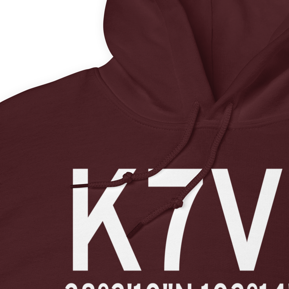 City of Las Animas Bent County Airport (K7V9) ICAO Hoodie Sweatshirt 