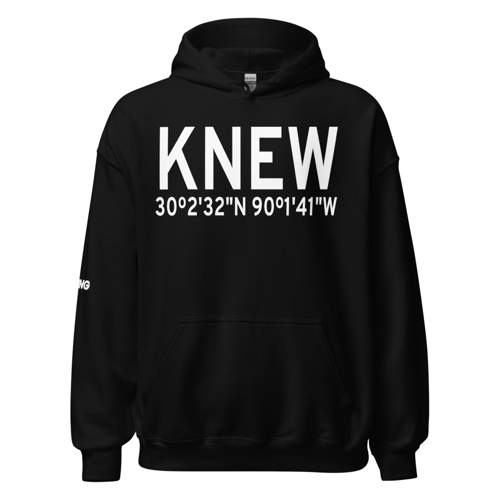 Lakefront Airport (KNEW) ICAO Hoodie Sweatshirt 