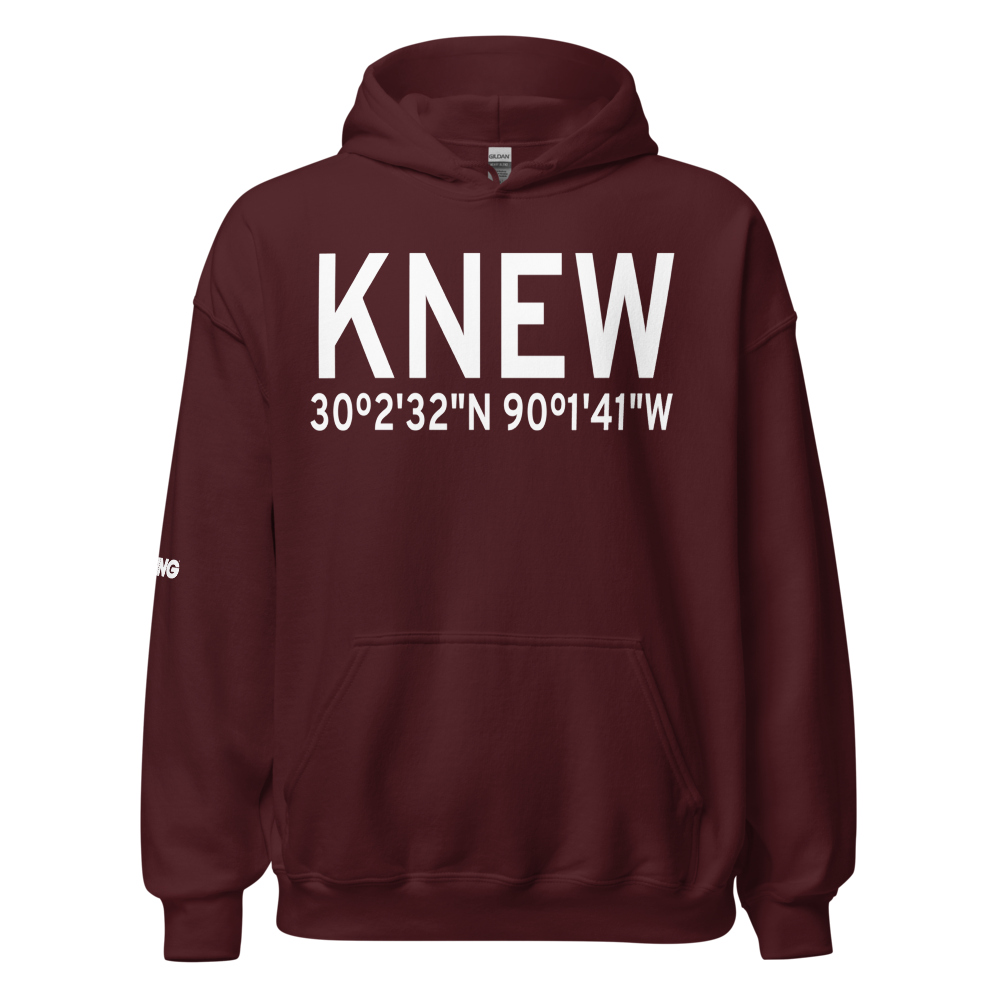 Lakefront Airport (KNEW) ICAO Hoodie Sweatshirt 