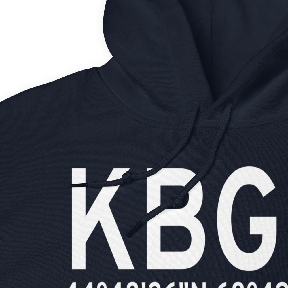 Bangor International Airport (KBGR) ICAO Hoodie Sweatshirt 