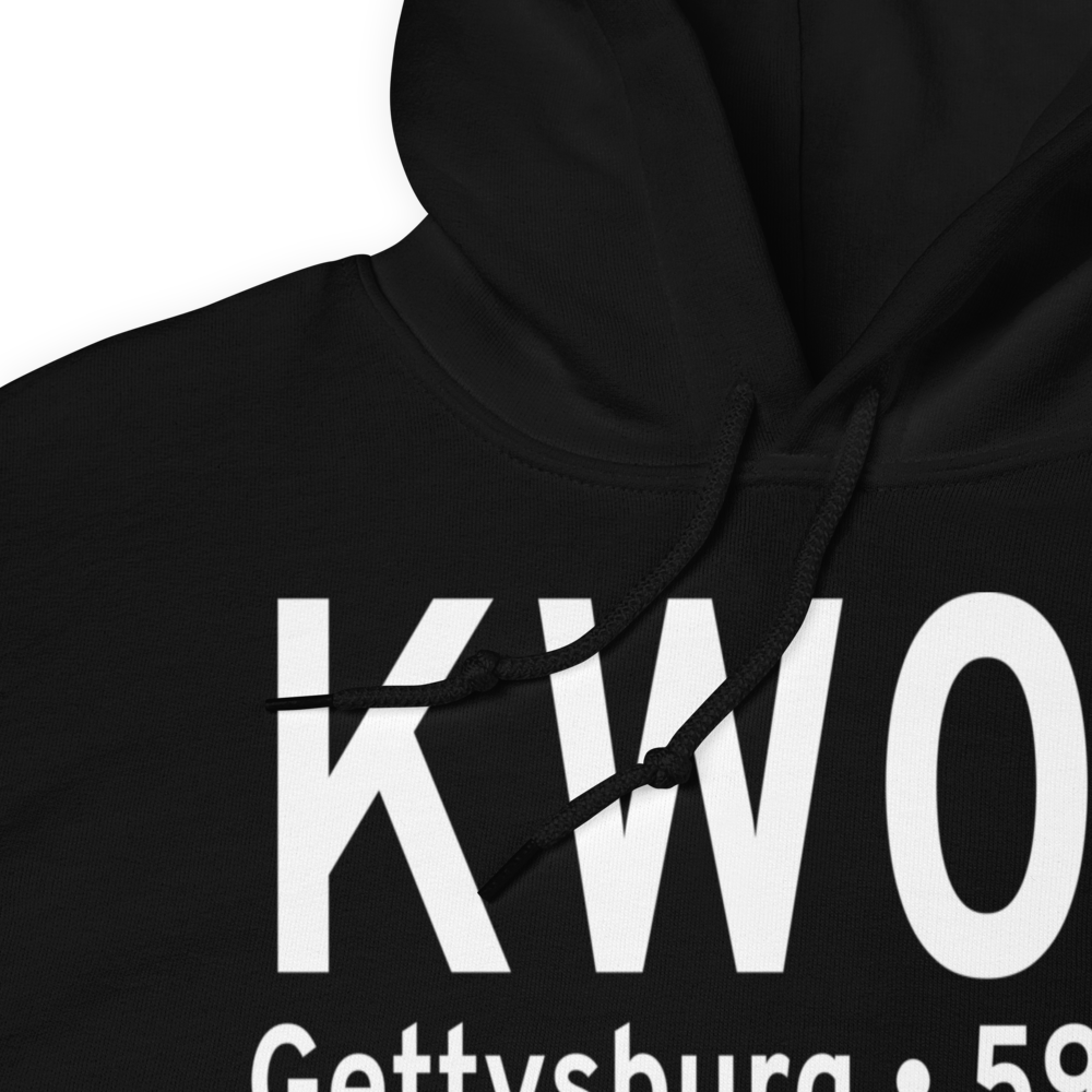 Gettysburg Regional Airport (KW05) ICAO Hoodie Sweatshirt 