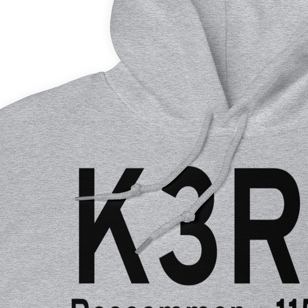 Roscommon Conservation Airport (K3RC) ICAO Hoodie Sweatshirt 