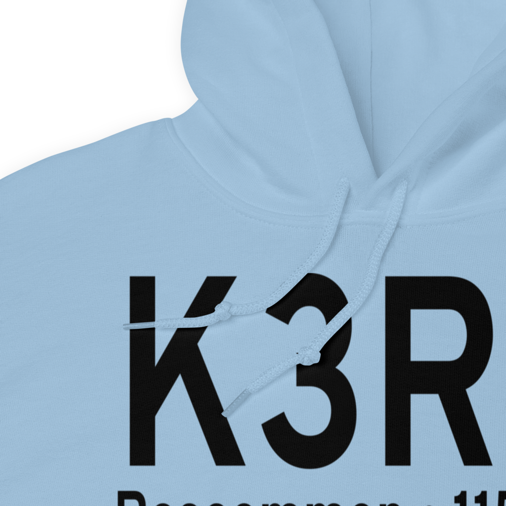 Roscommon Conservation Airport (K3RC) ICAO Hoodie Sweatshirt 