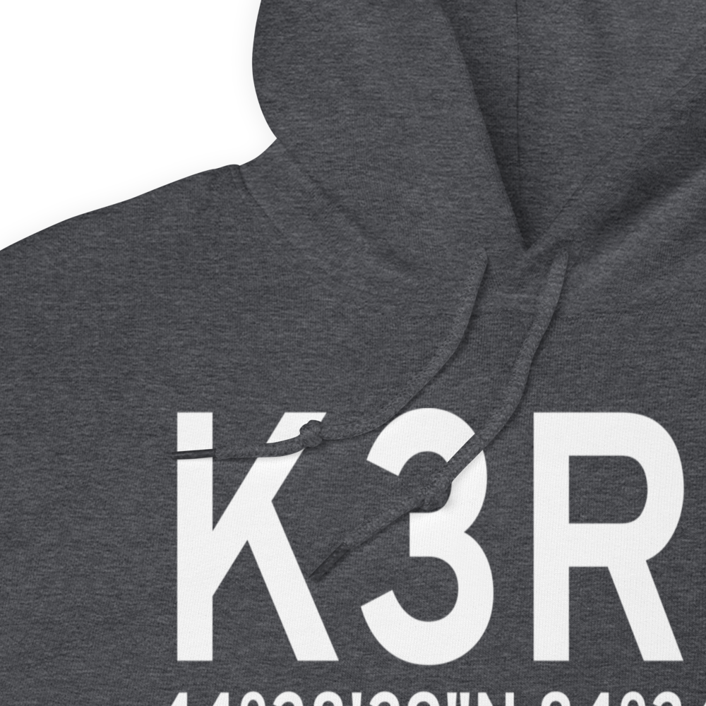 Roscommon Conservation Airport (K3RC) ICAO Hoodie Sweatshirt 