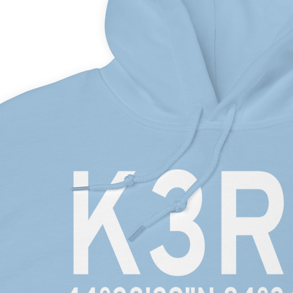 Roscommon Conservation Airport (K3RC) ICAO Hoodie Sweatshirt 