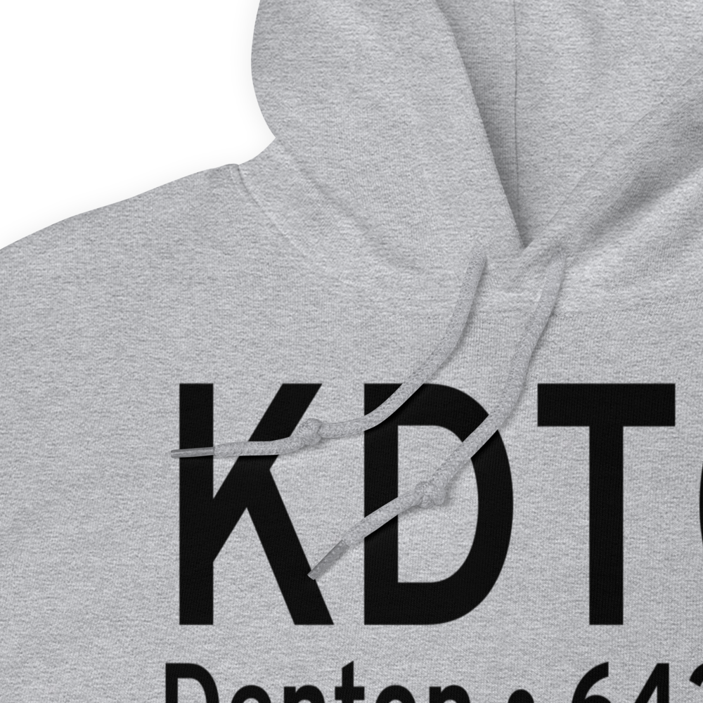 Denton Municipal Airport (KDTO) ICAO Hoodie Sweatshirt 