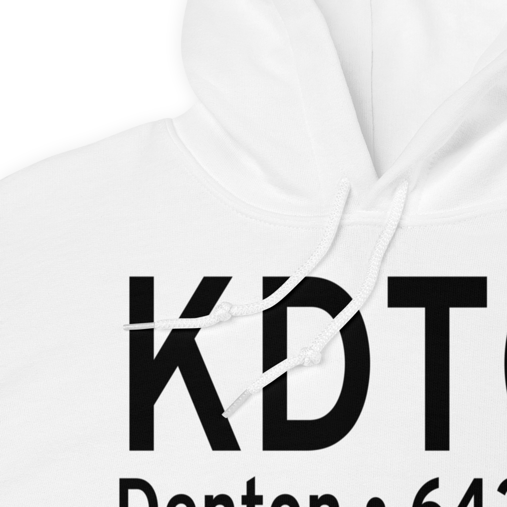 Denton Municipal Airport (KDTO) ICAO Hoodie Sweatshirt 