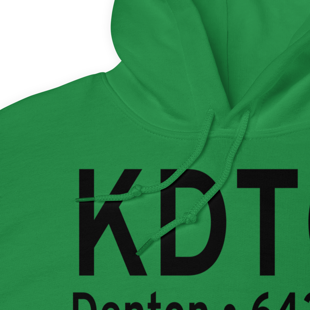 Denton Municipal Airport (KDTO) ICAO Hoodie Sweatshirt 