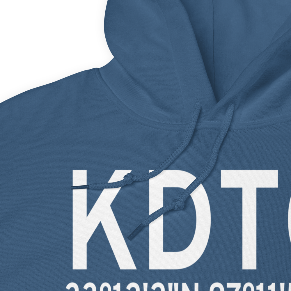 Denton Municipal Airport (KDTO) ICAO Hoodie Sweatshirt 