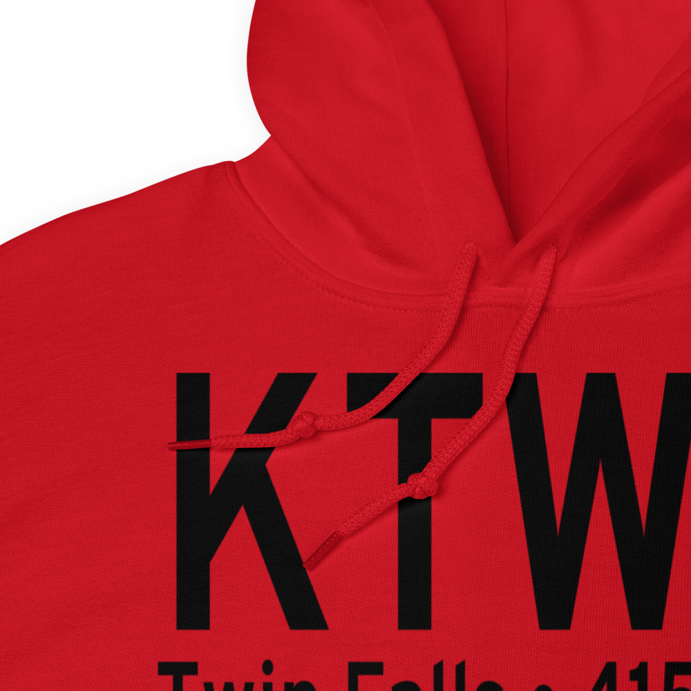 Joslin Field Magic Valley Regional Airport (KTWF) ICAO Hoodie Sweatshirt 