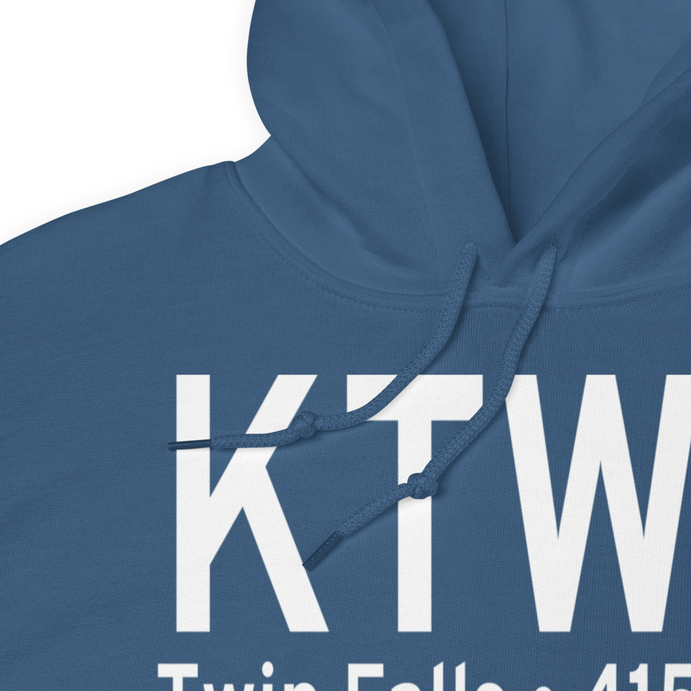 Joslin Field Magic Valley Regional Airport (KTWF) ICAO Hoodie Sweatshirt 