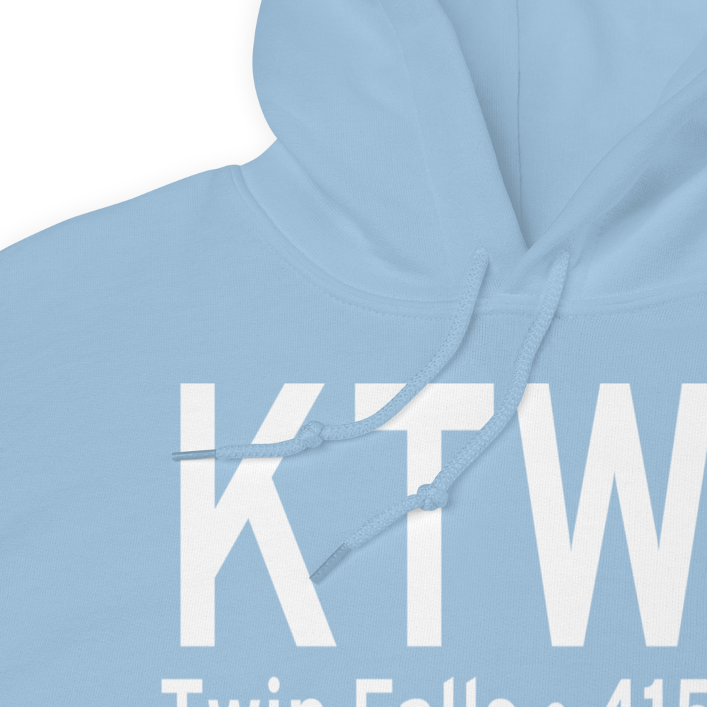 Joslin Field Magic Valley Regional Airport (KTWF) ICAO Hoodie Sweatshirt 