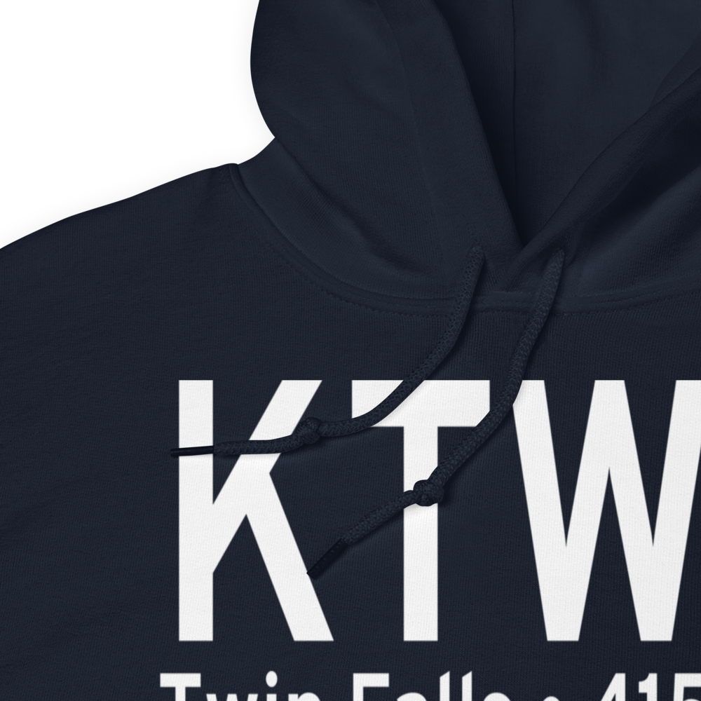 Joslin Field Magic Valley Regional Airport (KTWF) ICAO Hoodie Sweatshirt 