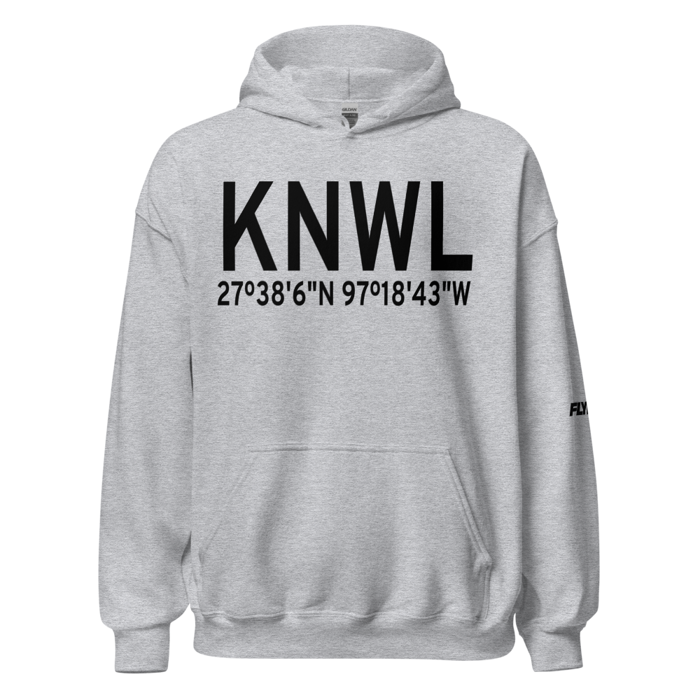 Waldron Field Nolf Airport (KNWL) ICAO Hoodie Sweatshirt 