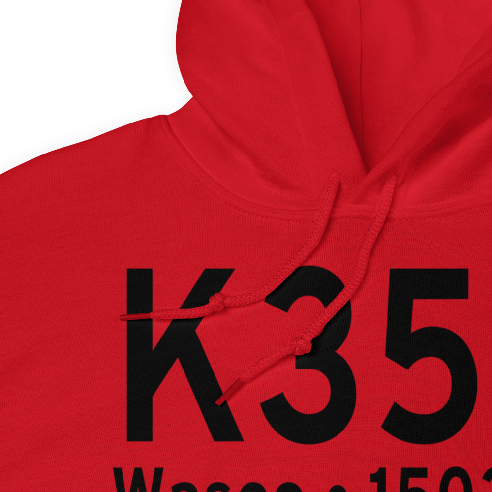 Wasco State Airport (K35S) ICAO Hoodie Sweatshirt 