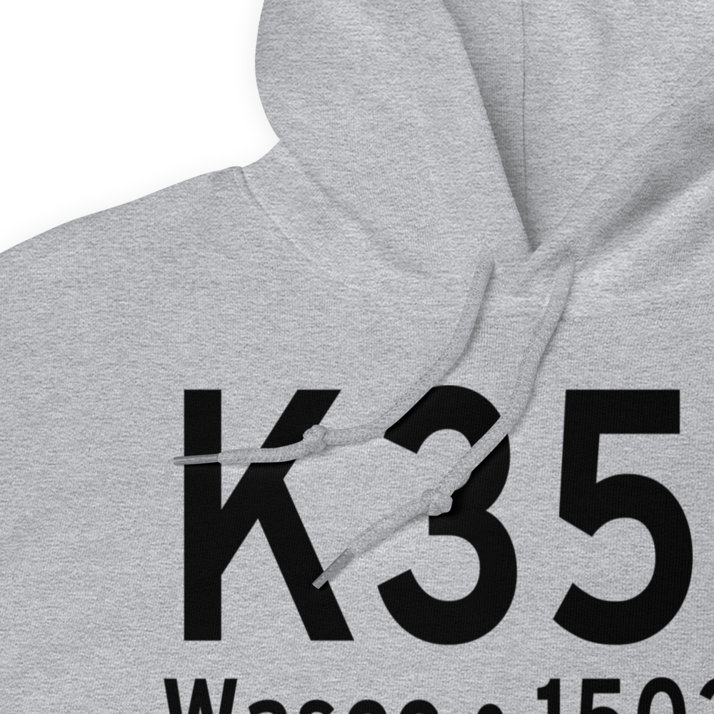 Wasco State Airport (K35S) ICAO Hoodie Sweatshirt 