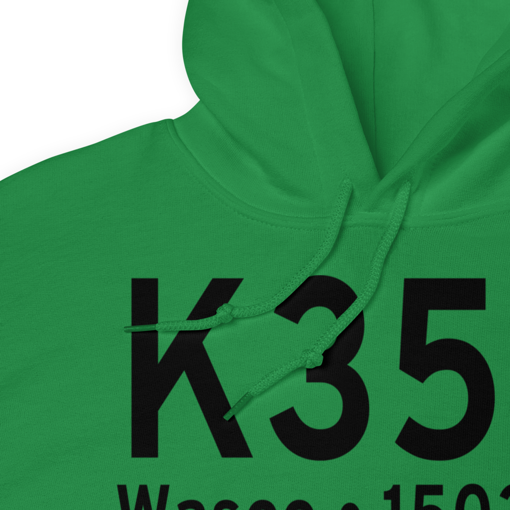 Wasco State Airport (K35S) ICAO Hoodie Sweatshirt 